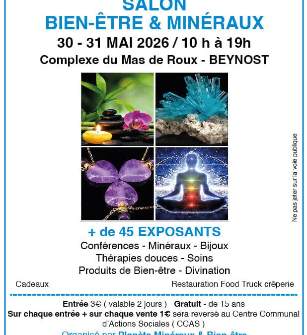 Nous serons présents au Salon De Beynost (01)